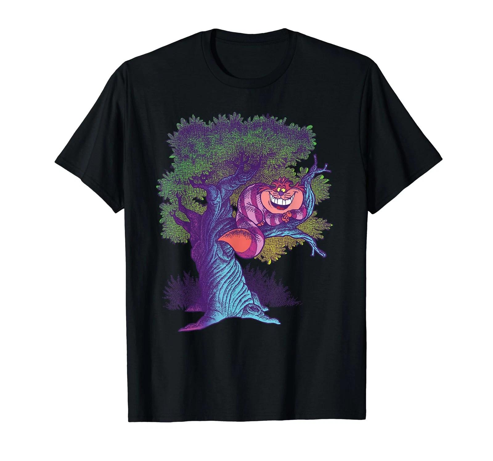 Disney Alice In Wonderland Cheshire Cat Modern Storybook T-Shirt_ 4XL