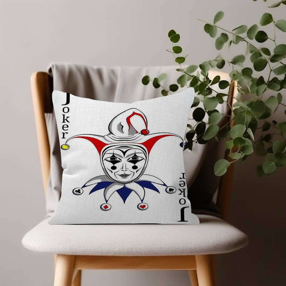 Vintage Poker Personalized Picture Text Home Decorative Pillows Household Gifts Xcm