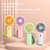 2024 New Handheld Charging Fan Cartoon Cute Small Student Charging Mini Fan with Wrist String Portable Pocket USB Fan Silent