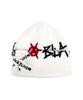 BLACKBLOND Bibbidi Graffiti Logo Patch Beanie (White)