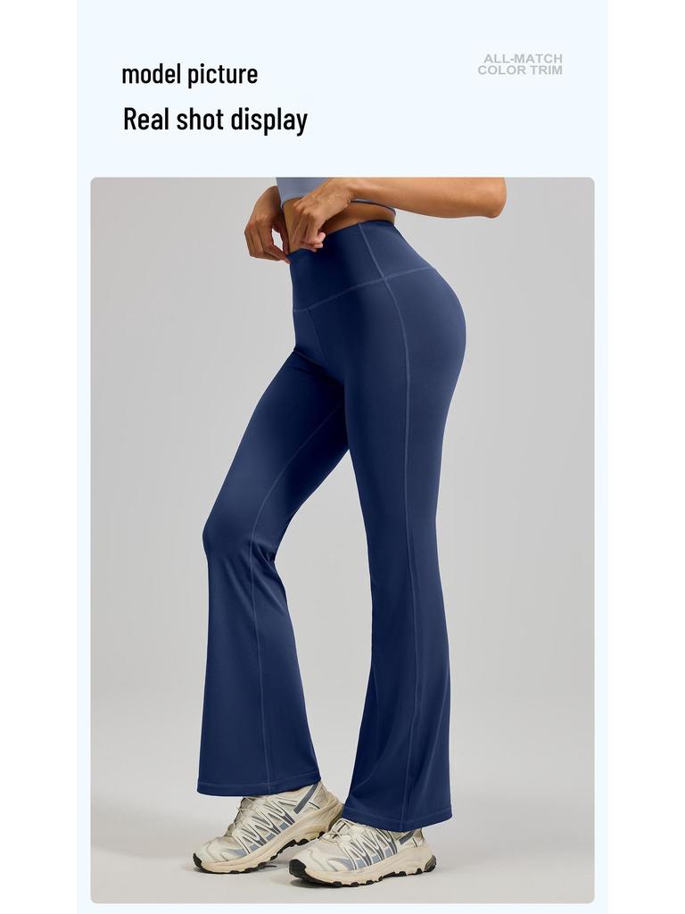 High-Waisted Slimming Color Block Sports Tank & Wide-Leg Yoga Pants Set for Women