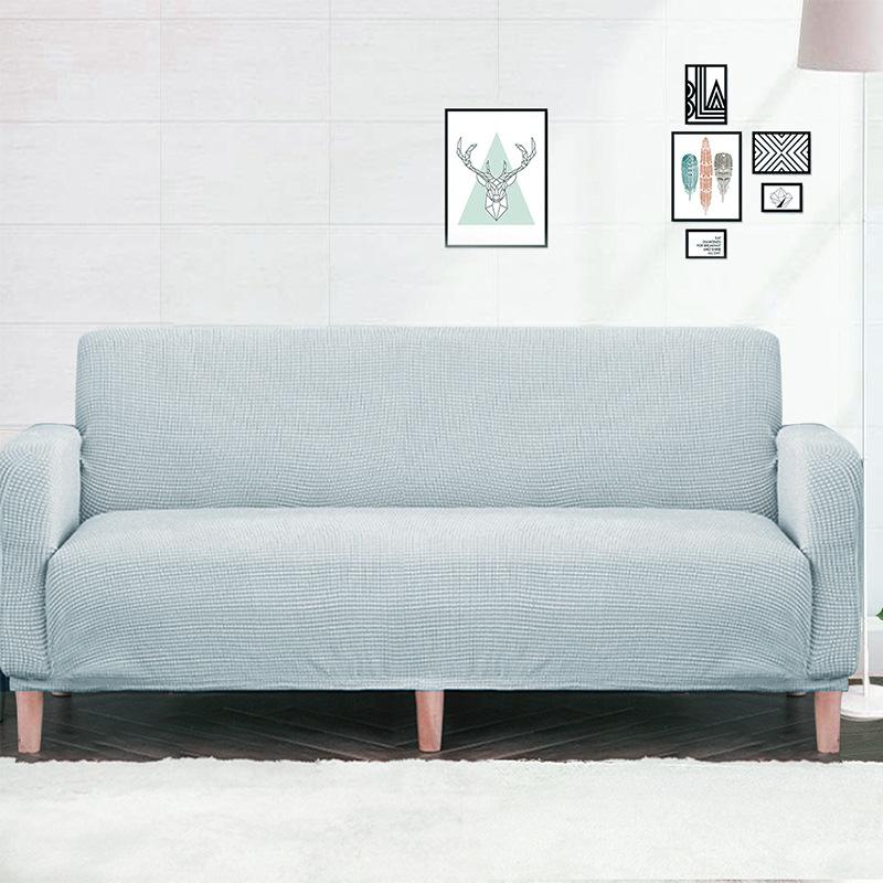 New High Elasticity Sofa Cover Fabric All Season Universal Knitted Sofa Cover Thickened Simple Solid Color Soft and Comfortable