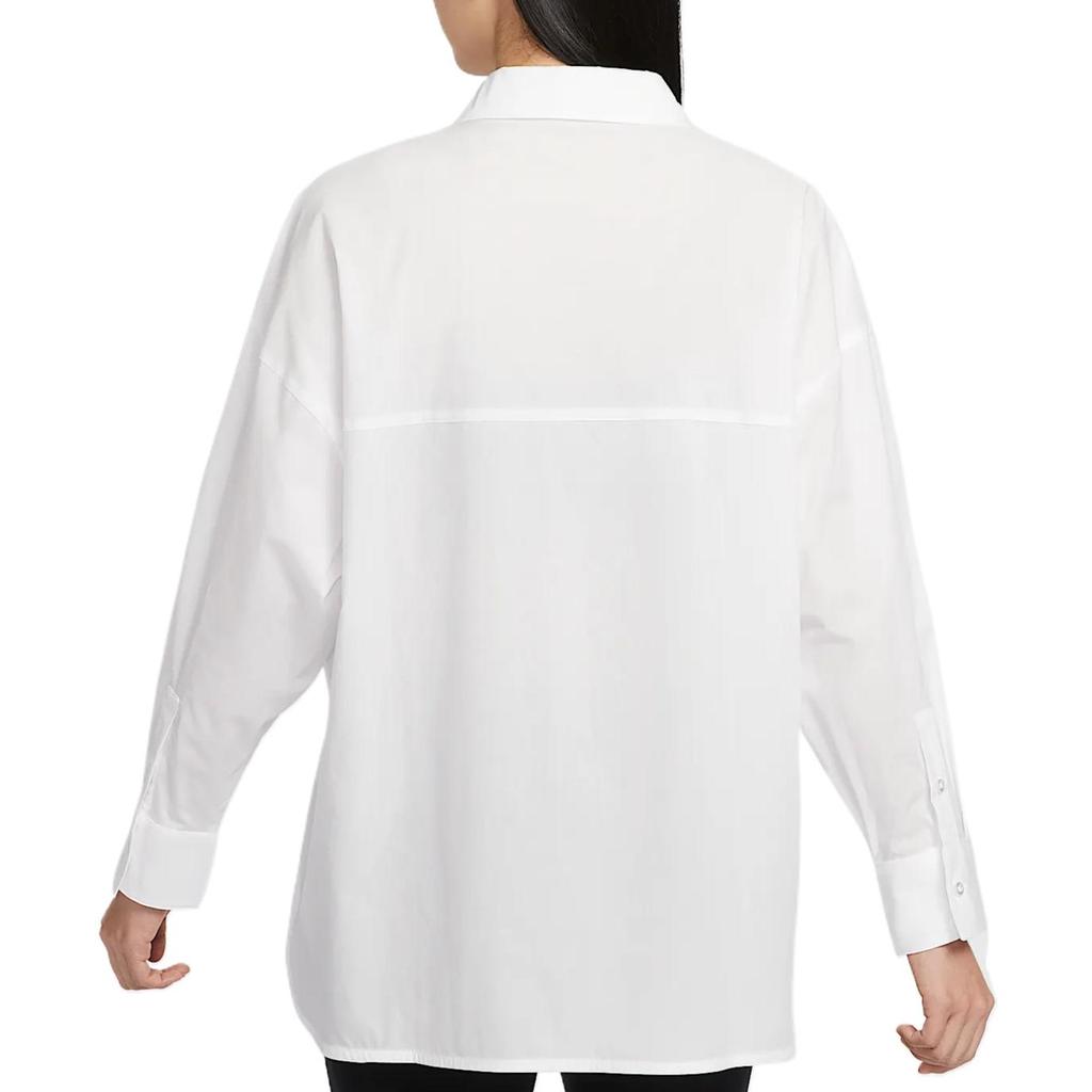 Nike Sportswear Chill Poplin Women's Loose Long Sleeve Button Up Top HJ0716-100