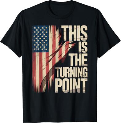 This Is The Turning Point Tee USA Flag for Men Women Teens T-Shirt