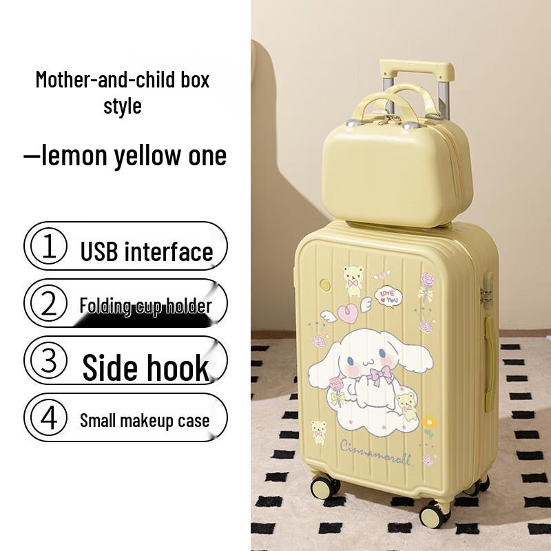 

KarLot 917 Printed Luggage with USB and Cup Holder 26 Inch