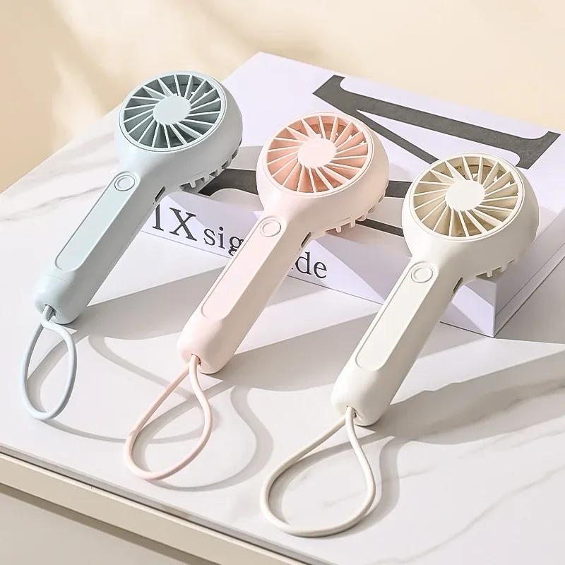

3 Speeds Mini Portable Fan Powerful Handheld Rechargeable Lightweight Small Kid Girl Women Cute Travel Outdoor Indoor Commute
