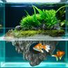 Aquarium Floating Rockery Simulation Realistic Stone Fish Tank Ornament Moss Rock Landscaping Decor Betta Cave Hideout Shelter