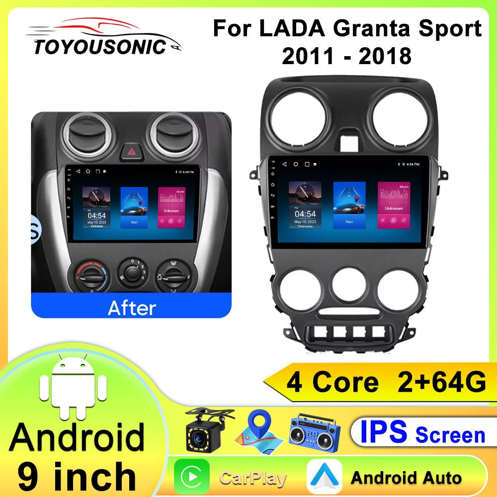 Autórádió Carplay LADA Granta Sport 2011 - 2018 Navigáció GPS Android Auto Multimédia Lejátszó Sztereó Egység WiFi BT Nincs 2din 4G