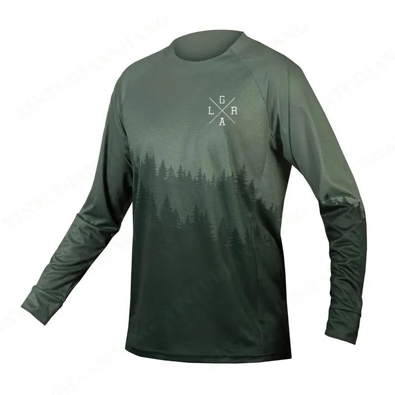 Unisex Quick-Dry Breathable Off-Road Motorcycle Riding Jersey Long Sleeve Mountain Biking Hiking Fishing