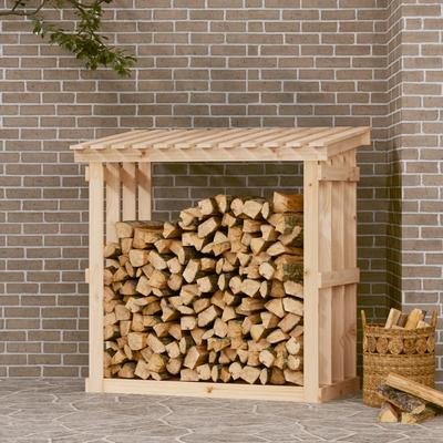 Vidaxl Brennholzständer, 108X64,5X109 Cm, Massives Kiefernholz