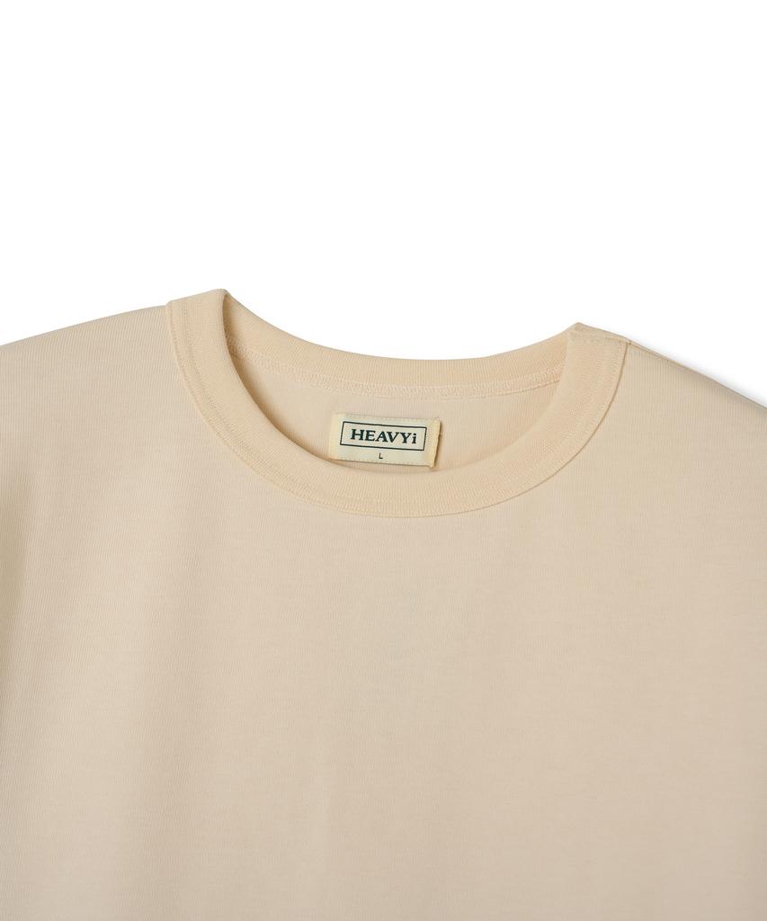 HEAVYI Heavy Weight Short Sleeve T-Shirt_Ivory