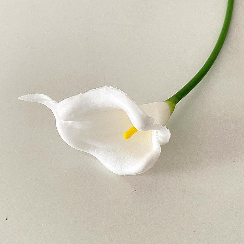 

1Pcs PU Mini Horseshoe Lotus Simulation Flower Wedding Handheld Flower Home Decoration Floral Art Simulation Plant Wholesale