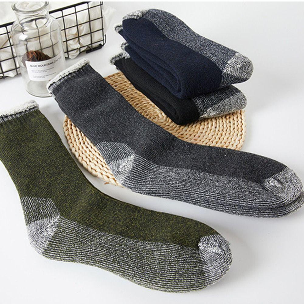 Soft Comfortable Fuzzy Wool Socks Thickened Mountaineering Winter Warm Socks Breathable Outdoor Sports Socks For Female Male