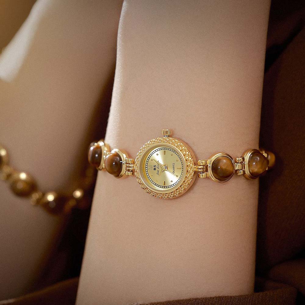 Luxury Women Watches Natural Color Jade Bracelet High Quality Quartz Women's Wristwatch Fashion Dress Watch Gifts NEW