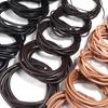 2-5 Yards 1/1,5/2/2,5/3/4/5/6 mm Echtes Rindsleder Kordeln Runde Schnur Kordel Zum Schmuckherstellung DIY Lederarmband Halskette