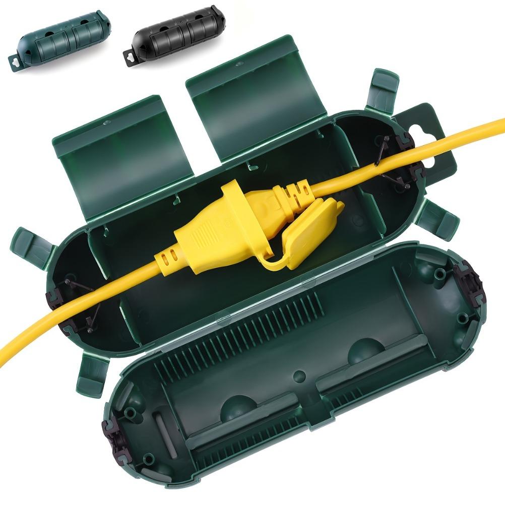 Outdoor Extension Line Safety Cover Waterproof Sealed and Weather Resistant Electrical Connection Box Protecting Outdoor Sockets