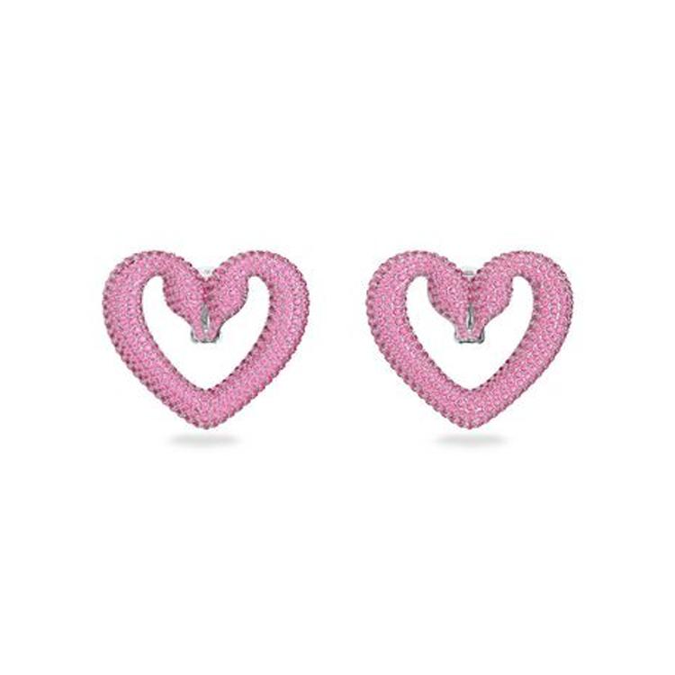 Swarovski Una Crystal Earrings Womens Pink F розовый