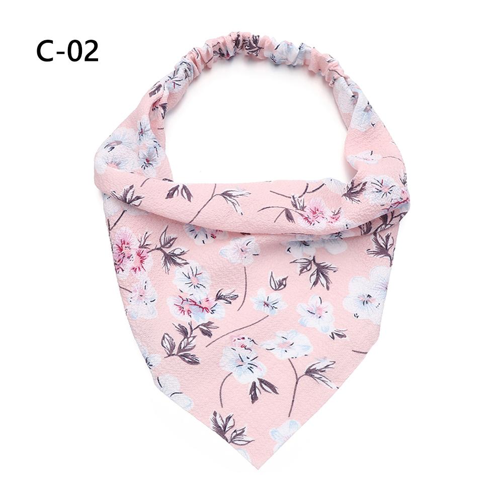 

Hair Tie Scrunchie Headbands Hairbands Headwrap Floral Print Bandanas Hair Scarf C-02