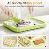 Household Rolled Ice Cream Maker Small Child's Homemade Yogurt Pudding Stainless Steel Stir Fried Ice Tray Ice Stir Fry Machine