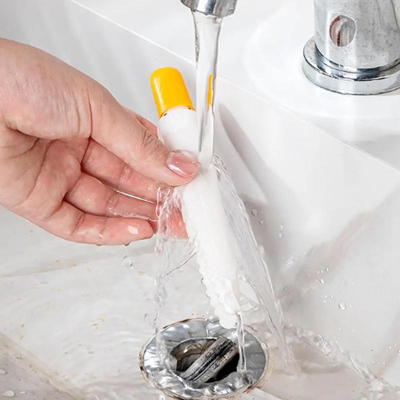 Nástroje na čištění kuchyňského dřezu Nástěnný klip na odpadky Pinzeta Nástroj na čištění vlasů Roztomilá kachnička Klipy na vlasy do koupelnového dřezu