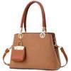 New Macaron Splicing Handbag High Appearance Level Simple Atmosphere Shoulder Bag with Large Capacity Crossbody Bag
