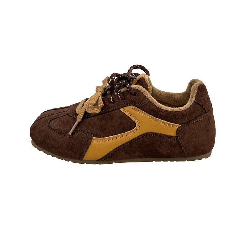 Retro Flat-bottomed Women's Autumn and Winter New Versatile Casual Bo Sports Shoes