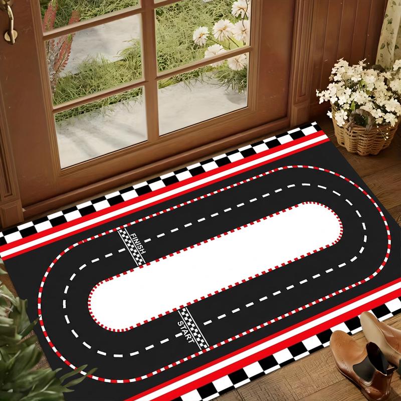 Car Play Mat for Boys and Girls Highway City Traffic-Themed Rugs for Kids Toy Cars Kids Rugs for Playroom Non-Slip Kids Play Rug