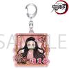 Anahtarlık Kolye Anime Demon Slayer Kimetsu No Yaiba Kamado Tanjirou Çift Taraflı HD Çanta Kolye Hayranlar İçin Hediye Cosplay Aksesuarları Takı Hediye