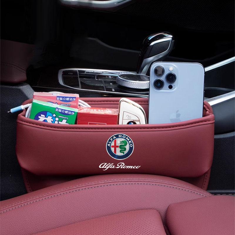 Car Seat Gap Organizer Auto Seat Crevice Side Pocket Storage Box For Alfa Romeo giulietta 159 mito giulia stelvio 147 AccessorieLR1