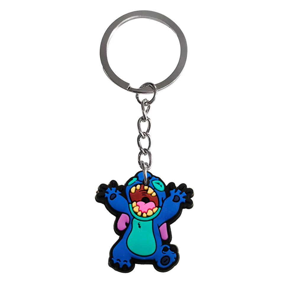 20pcs Stitch Keychain Set: Cute PVC Backpack Pendants & Soft Rubber Accessories