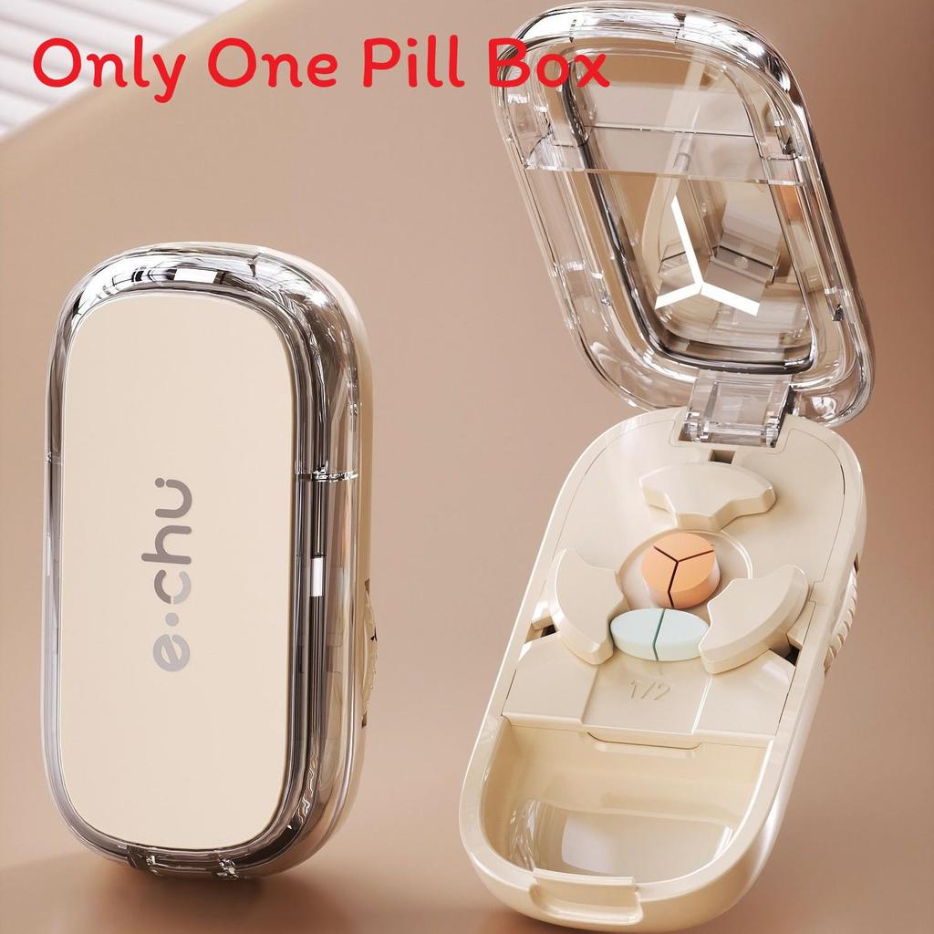 Portable Pill Cutter With Precise Quarter Split For Medicine Dispensers