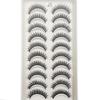20 Style 10 Pairs Natural 3d Mink Lashes Soft False Eyelashes Cross Messy Dense Eye Lashes Extension Makeup Faux Cils Maquillaje