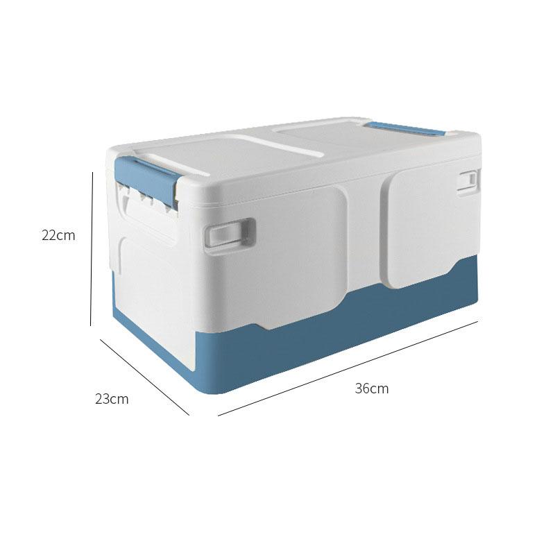 A multi colored storage box with a foldable design, perfect for storing in home wardrobes
