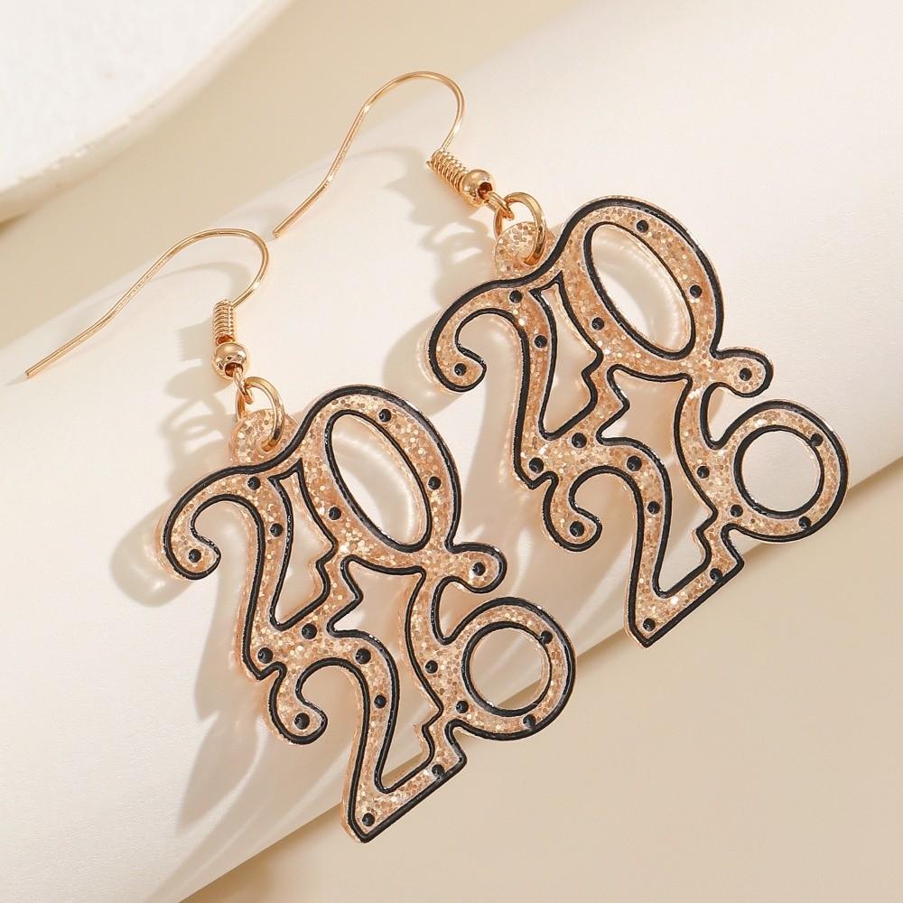 Acrylic Glitter 2026 Stud Earrings Jewelry 2026 Necklace Vintage Party Earrings Pendant  Gift