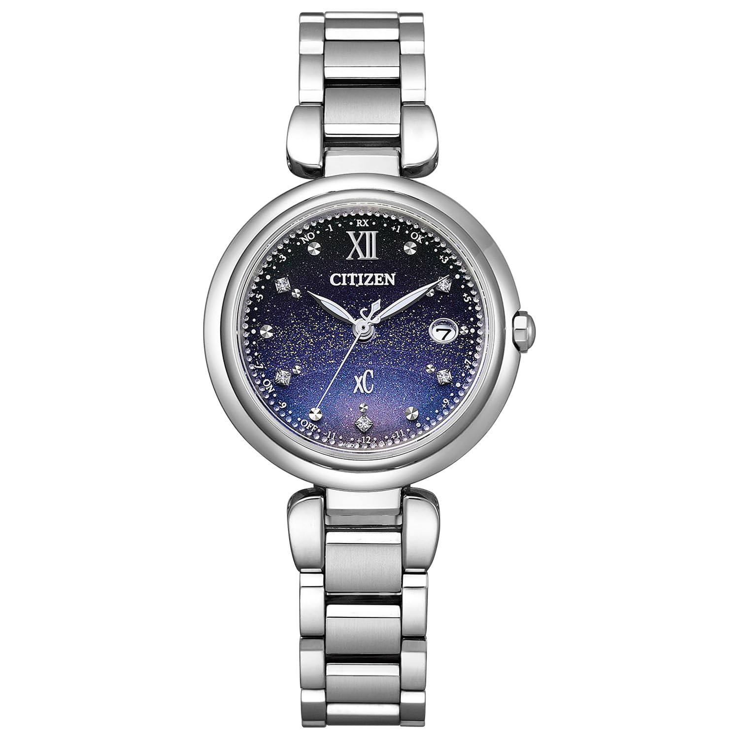 

[Citizen] Радіогодинник xC Photo-powered Eco-Drive Водонепроникний колекція DEAR Обмежена пара Модель Blue Blue ES9460-70L Жіночий сріблястий