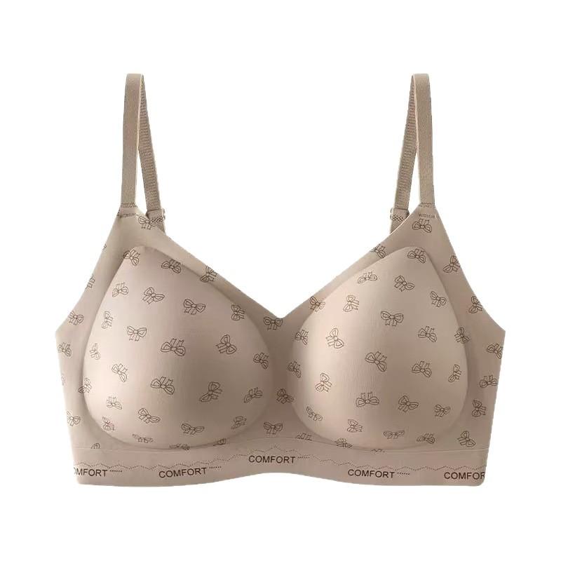 Traceless Gather 1111 New Popular Small Breasts and Thin Leopard Print Bras, Large Breasts and Small Anti-sagging Bras