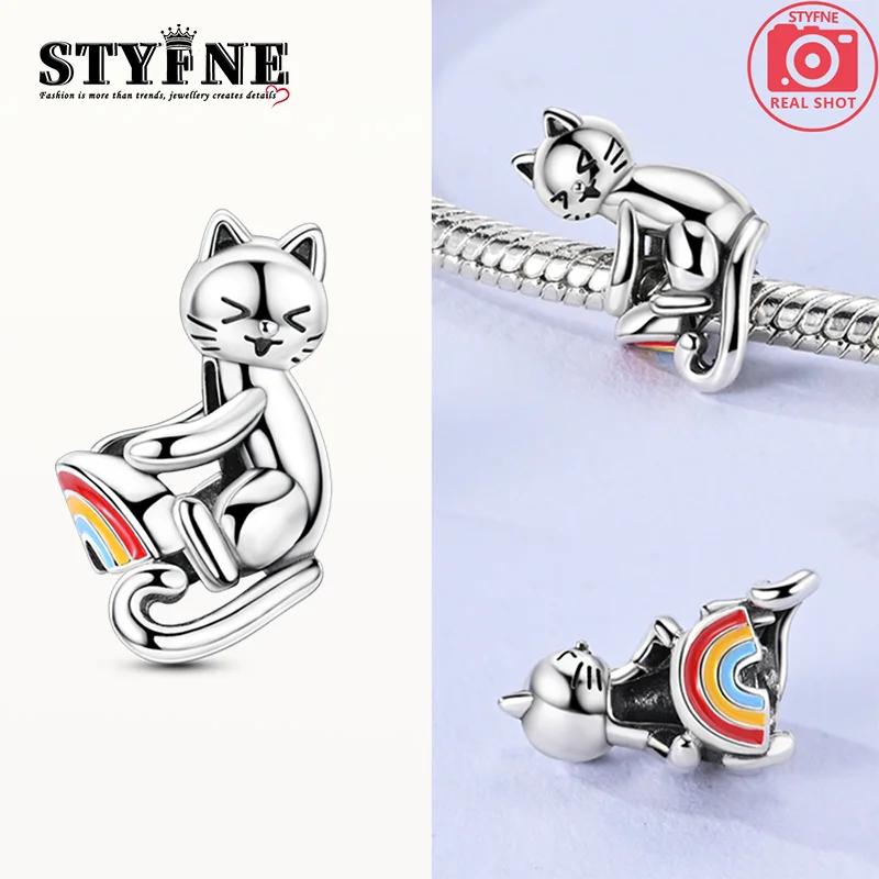Naughty Cat Seesaw Beadscopper Plated Original Beads Fit Originalcharms Bracelet Beads Jewelry Fine Gifts For Women