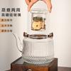 1200ML Large Capacity Glass Kettle Tea Pot Electric Ceramic Stove Steaming and Boiling Integrated Handle Kettle for Tea Brewing