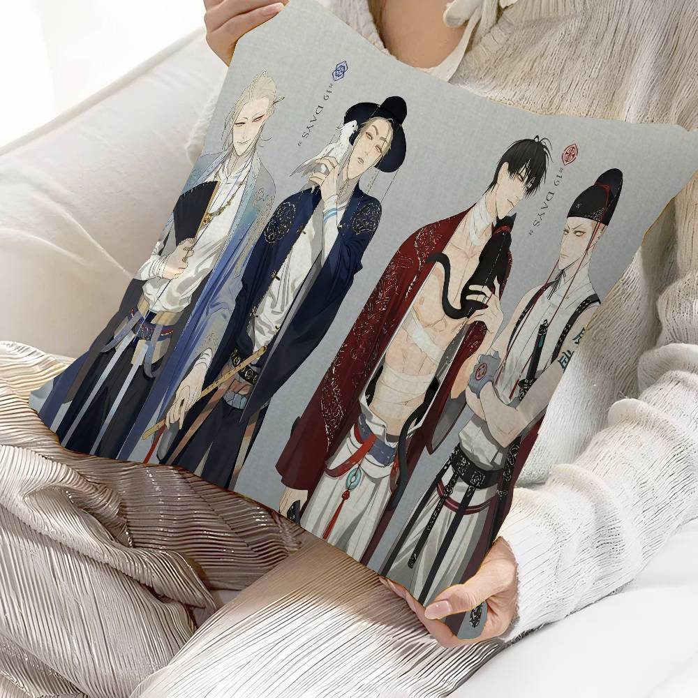 19 Days Comics Cushion Cover Car Throw Pillow Case For Sofa Car Christmas Gift 40x40cm 45x45cm