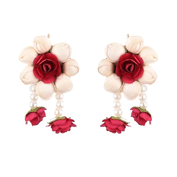 Jewellery Set for Women Floret Gota Patti Necklace, Earrings, Bracelet & Maang Tika for Women & Girls