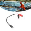 Set of 5 Universal Alligator Clip to Type C Power Cord Charging Solution for Any Device Compatibility Solar Applications