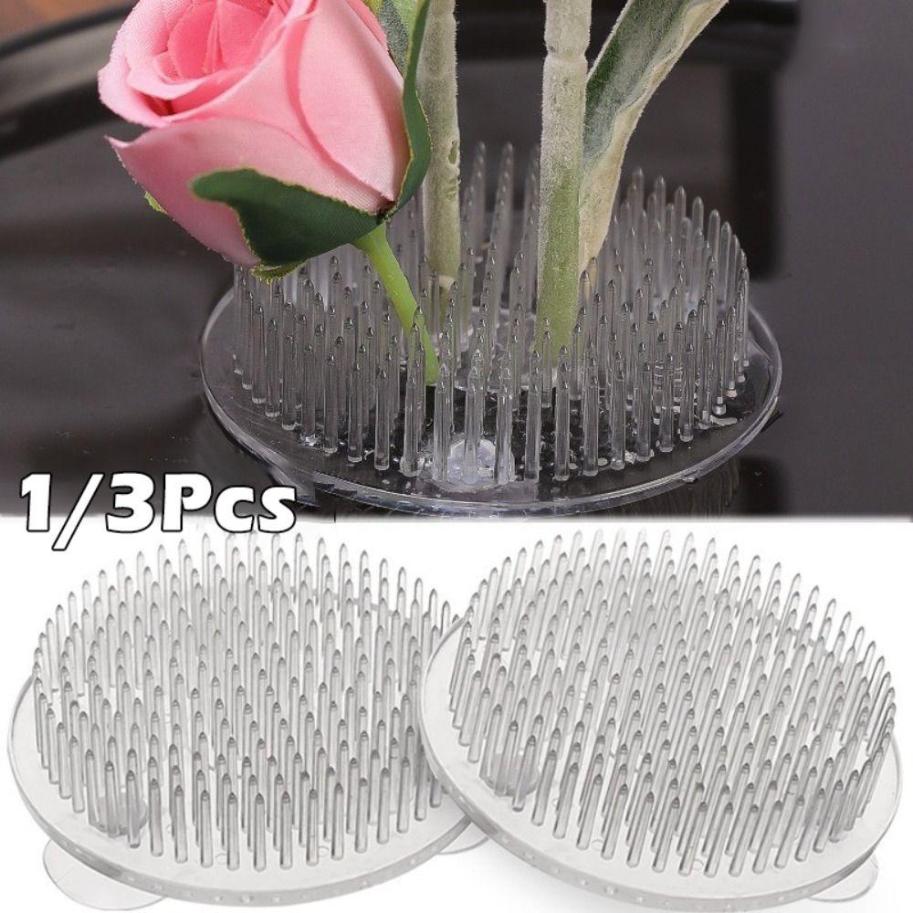 1/3Pcs Waterproof Ikebana Stem Holder Circular Flower Fixing Bracket  for Vases Floral Design