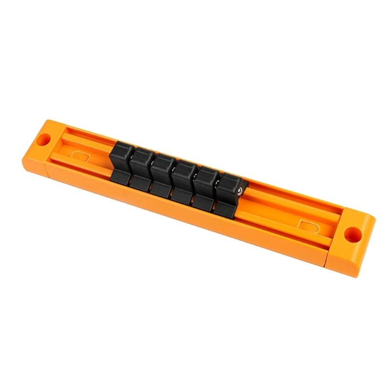

Socket Holder 6/7 Holes Bit Storage with Steel Slot Clips Screwdriver Bit Storage Organizer For Workshop Organization 1