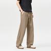 High-end casual pants men's spring and summer new old money style business pants loose straight wide-leg trousers men