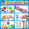 120/206 Pezzi Giocattoli Pinata Compleanno Bambini Braccialetti a Scatto Giocattoli Fidget Pop It Giocattoli Premi Carnevale Riempimento Pinata Giocattoli all'Ingrosso Regali per Bambini