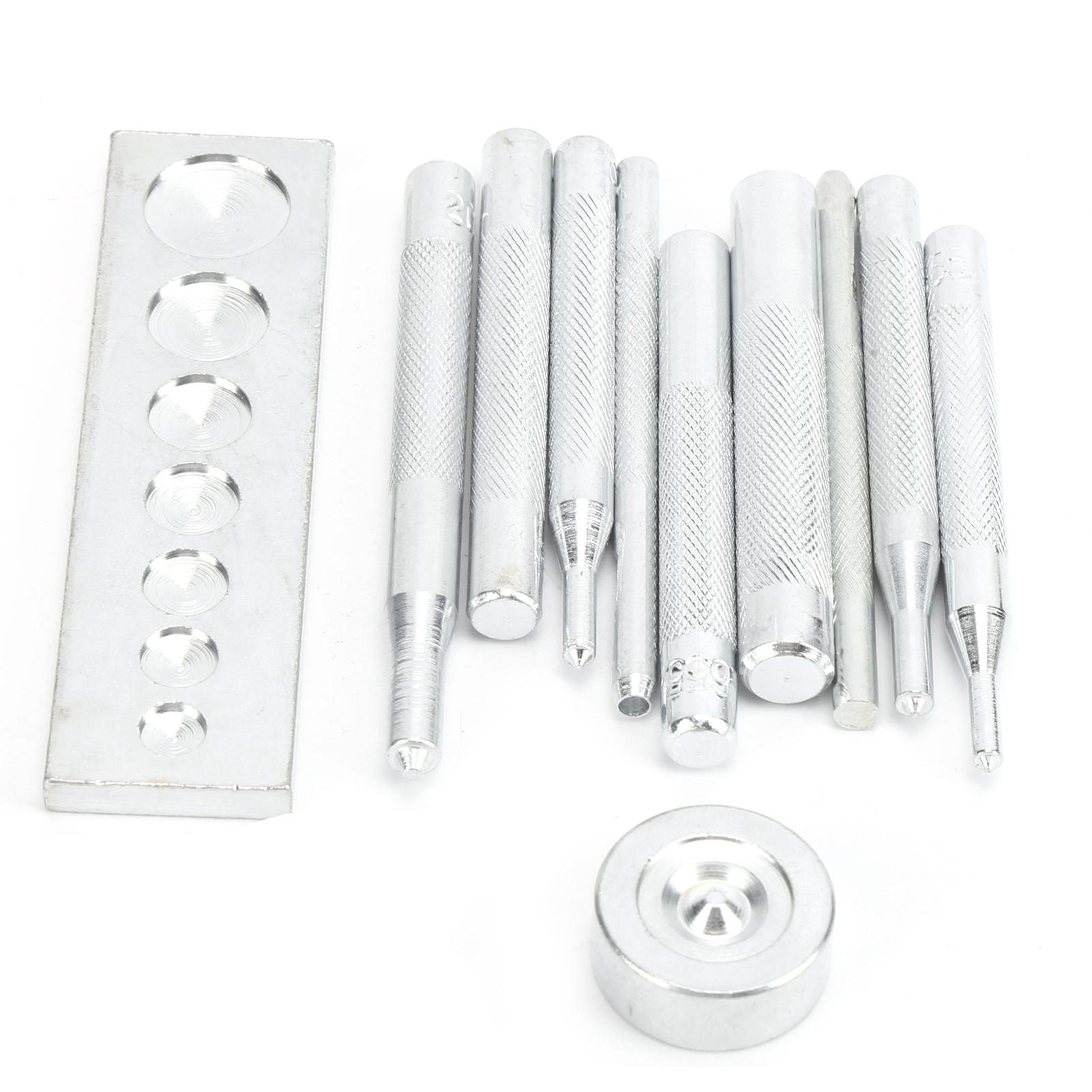

Snap Fastener Installation Tool Hand Press Die Punch Press Set DIY Leather Craft