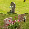 2 Pcs Cemetery Vases with Spikes for Memorial Cemetery Decorations Cone Vase