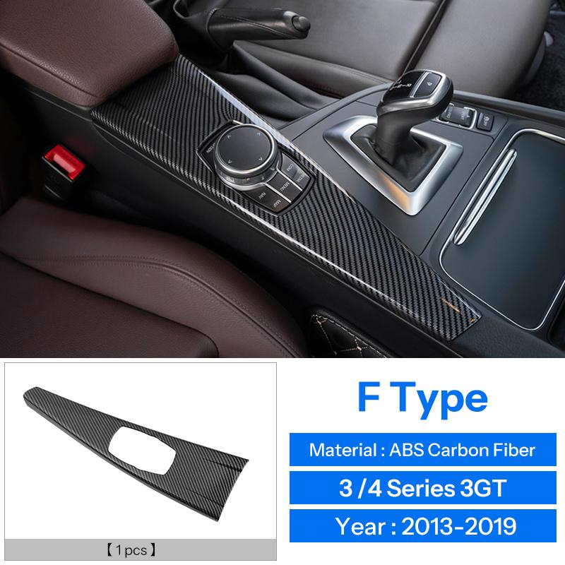 Accessories for BMW 3.4 Series F30 F31 F34 F36 3GT 320i ABS carbon fiber car center console cover armrest box decorative cover