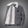 Herren Cord Lammwolle Fleece Verdickt Warme Jacke Winter Neu Locker Lässig Oberbekleidung