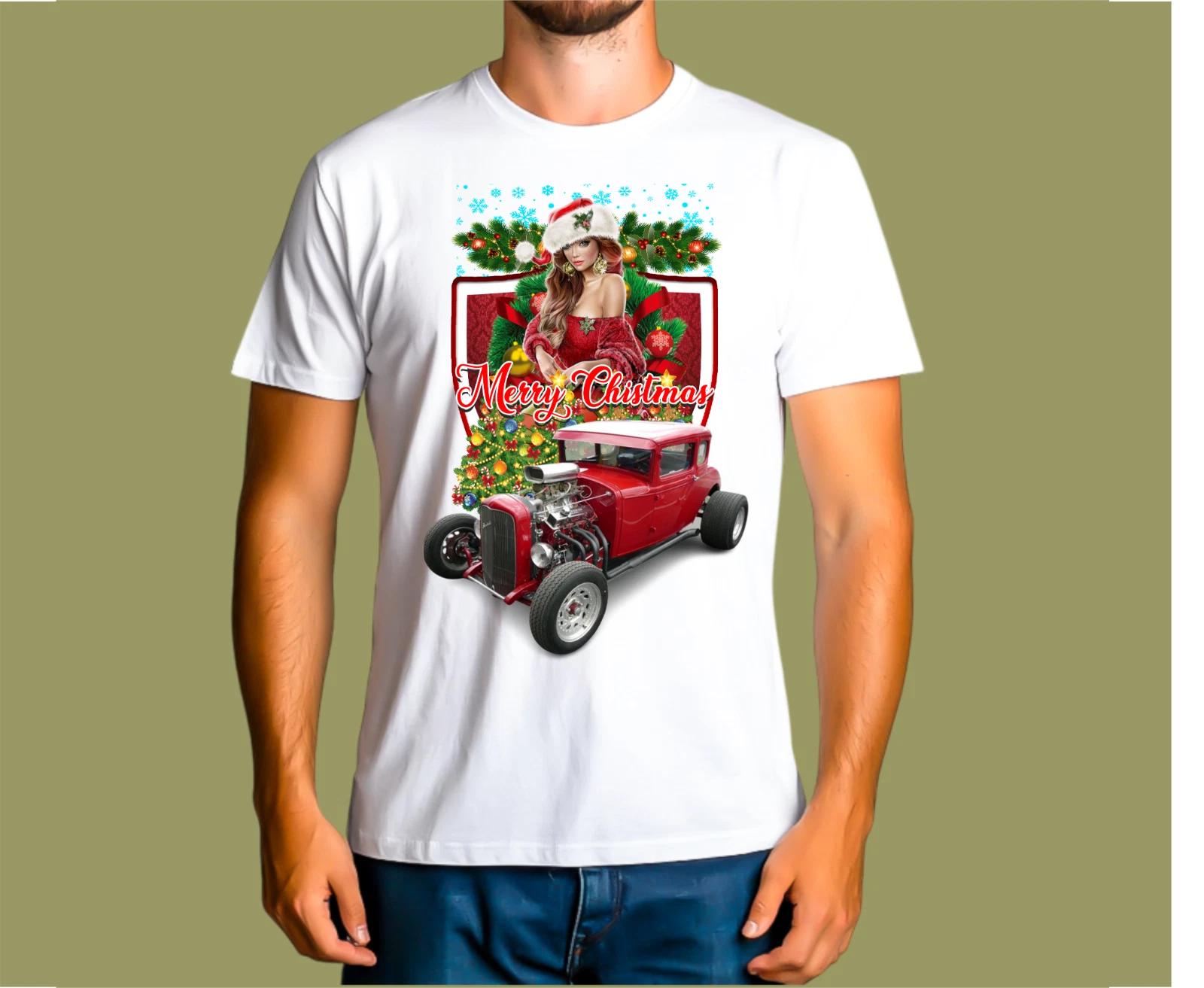 CHRISTMAS HOT ROD / XMAS T-SHIRT 3XL